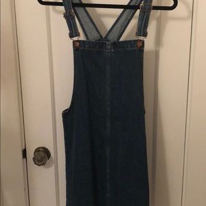 Madewell denim overall mini dress